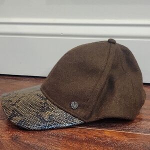 Vince Camuto Snakeskin Brim Baseball Hat